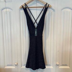 Lulus Blue Metallic Dress Size‎ Medium
